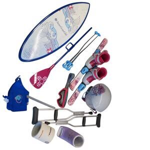 American Girl Doll Skiing Paddle Boarding Accessories Set